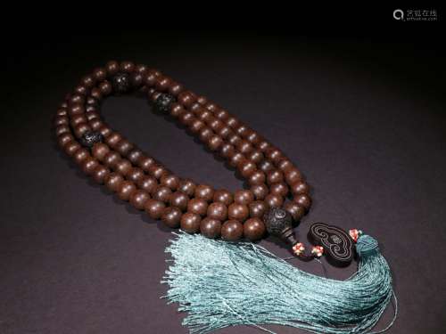 A CHINESE ANTIQUE PRAYER BEADS