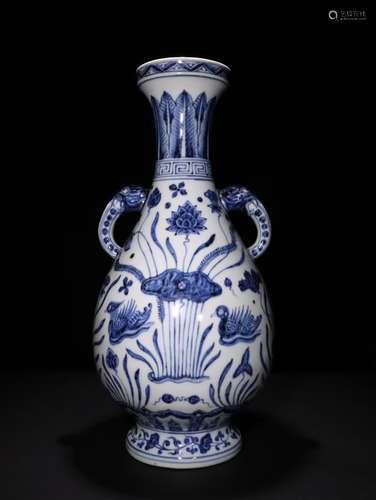 A Chinese Blue And White Vase