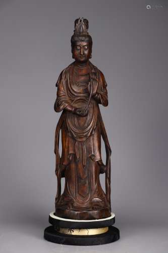 A Chinese Agarwood Statue