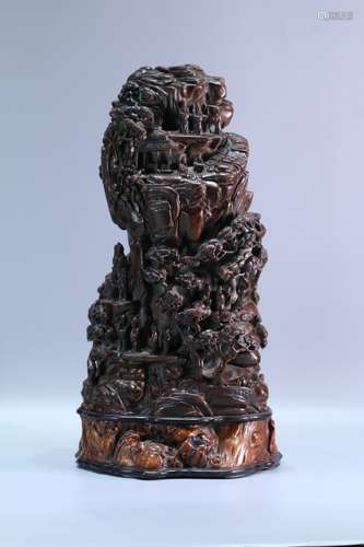 A Chinese Agarwood Statue