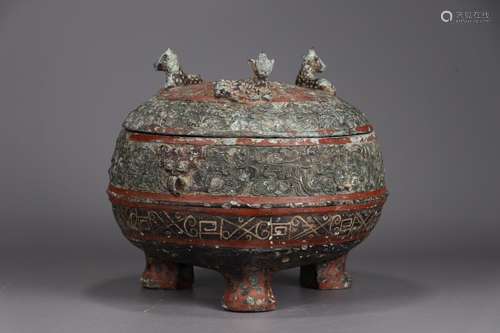 A Chinese Bronze Ware Container