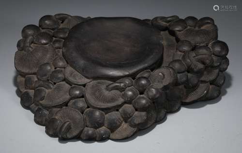 A Chinese Inkstone Of Mushroom Shaped