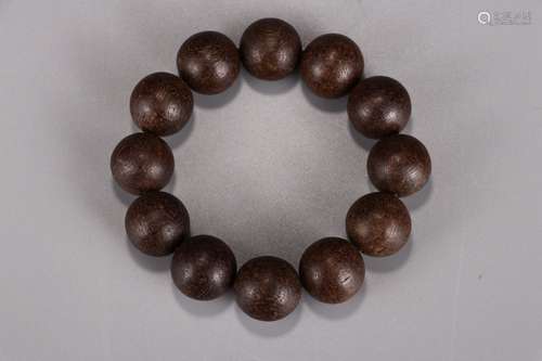 A Chinese Agarwood Bracelet