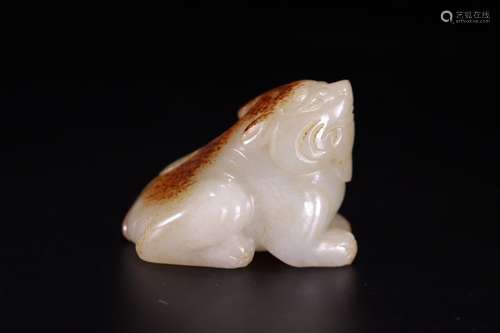 A Chinese Hetian Jade Of Beast