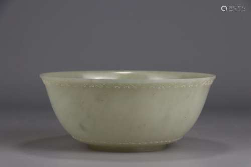 A Chinese Hetian Jade Bowl