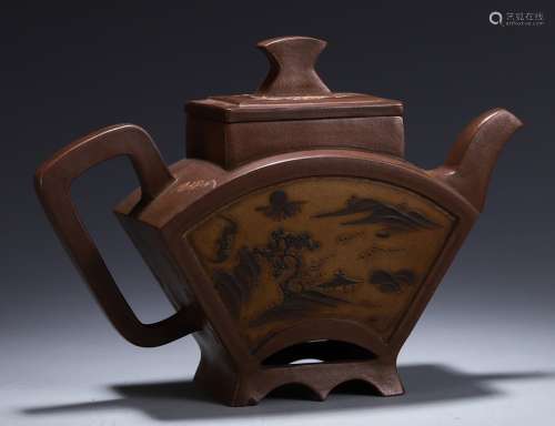 A Chinese Zisha Teapot Of 