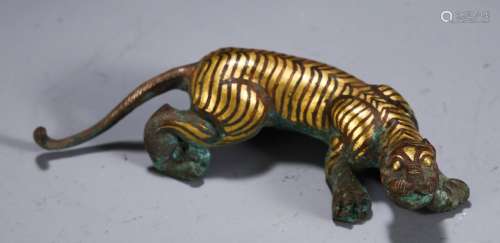 A Chinese Bronze Ornament Of Beast Shaping