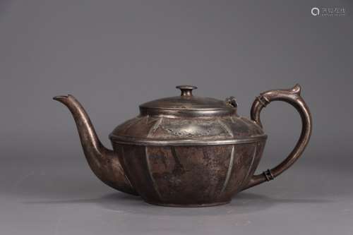 A Chinese Silver Pot