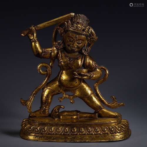 A Chinese Gilt Bronze Buddha