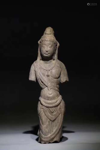 A Chinese Stone-Carving Figure