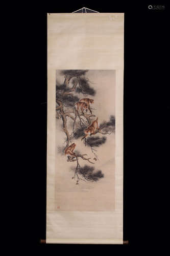 A Chinese Vertical Axis Painting