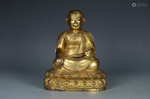 A Chinese Gilt Bronze Buddha