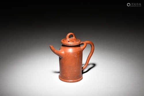 YIXING ZISHA CYLINDRICAL TEAPOT