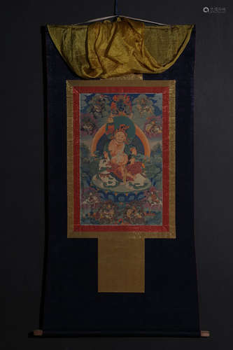 COLOR PIGMENT 'VAISRAVAṆA' THANGKA