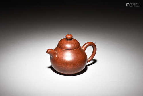 YIXING ZISHA ROUND TEAPOT