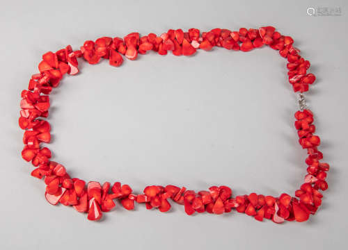 Collectible Long Coral Like Necklace