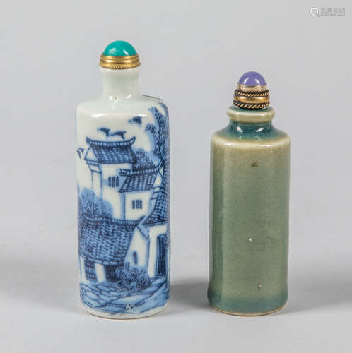 Group of Chinese Porcelain Snuff Bottles