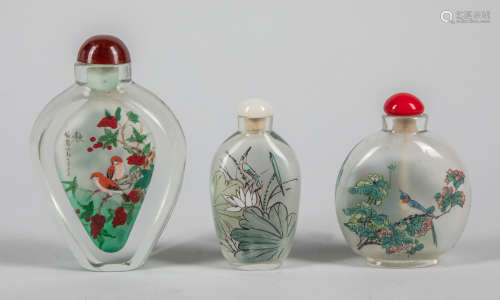 Large Chinese Inside Painting Glass Snuff Bottles