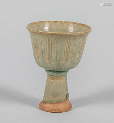 Korean Antique Celadon Tall Cup