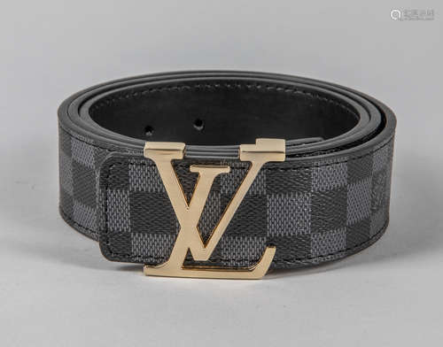 Estate Marked LV Belt with Box