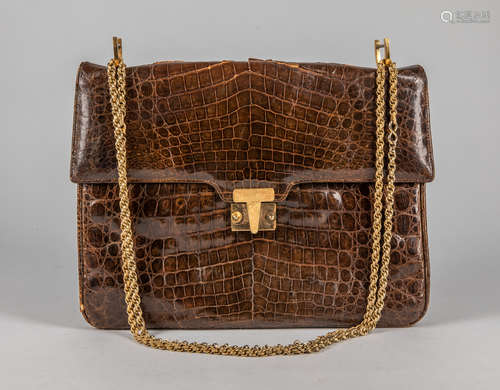 Vintage Marked Caiman Like Bag