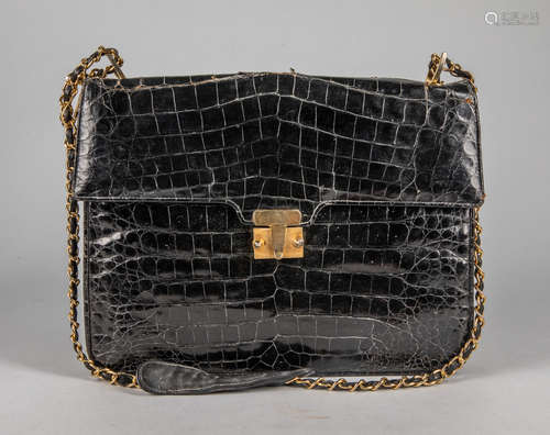 Vintage Marked Caiman Like Bag