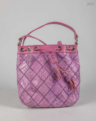 Used Vero Coccodrillo Crocodile Skin Like Handbag