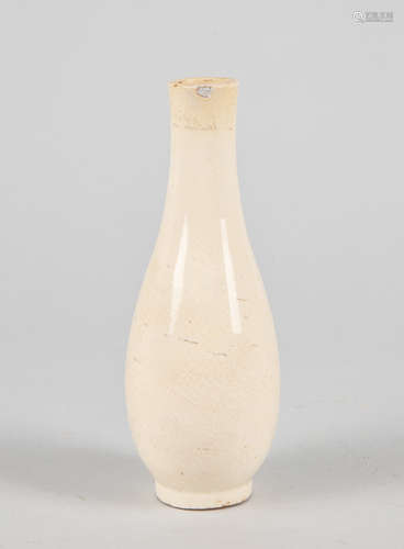 Korean White Glazed Cabinet Vase