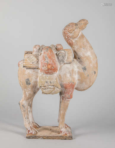 Chinese Tang Type Bactrian Camel Sculpture