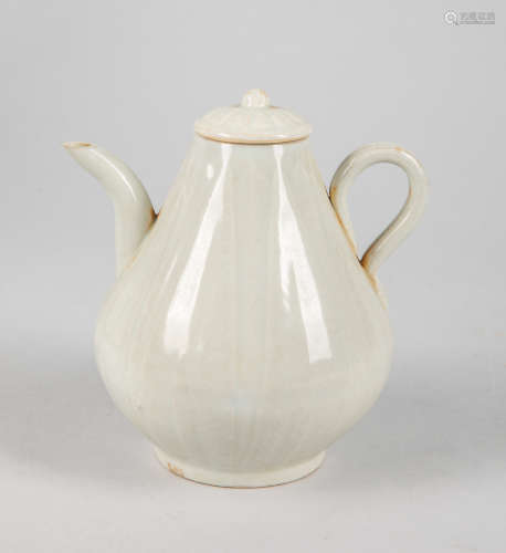 Chinese Pale Celadon Glazed Porcelain Pot