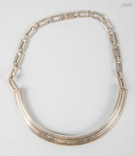 Designed Erika Hultde Collar Silver Necklace