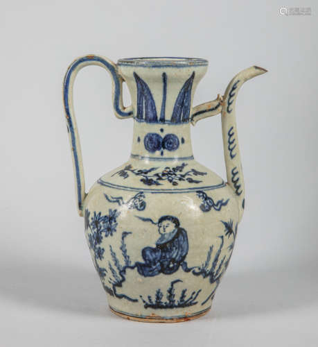 Chinese Blue & White Porcelain Pot