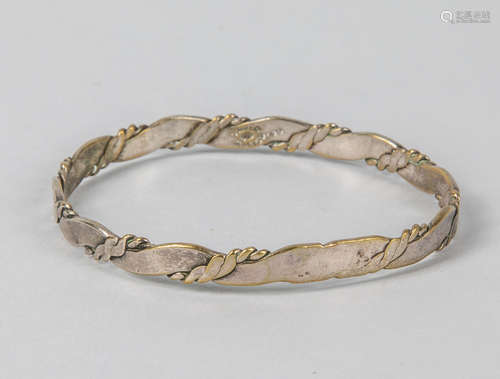 Taxco Sterling Bangle Bracelet