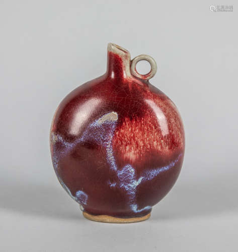 Chinese Export Flambe Glazed Porcelain Vase