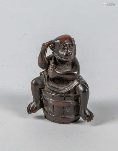 Japanese Antique Wood Netsuke