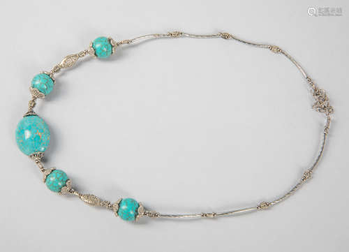 Collectible Turquoise & Silver Necklace