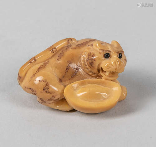 Vintage Japanese Vegetable Ivory Netsuke