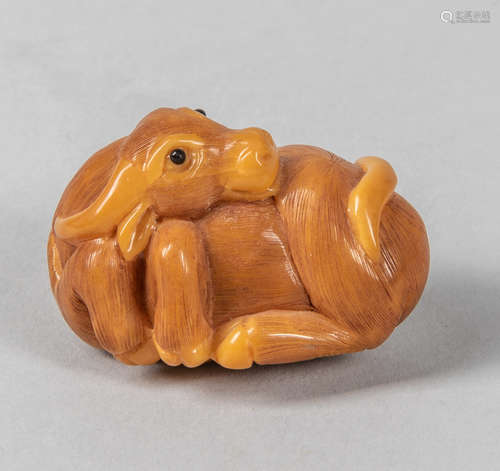 Vintage Japanese Vegetable Ivory Netsuke