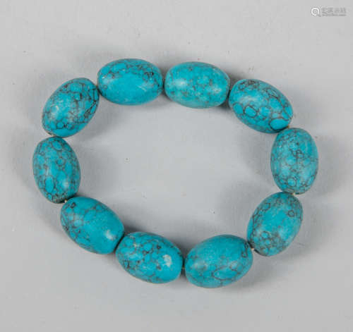 Turquoise Like Stone Beads Bracelet