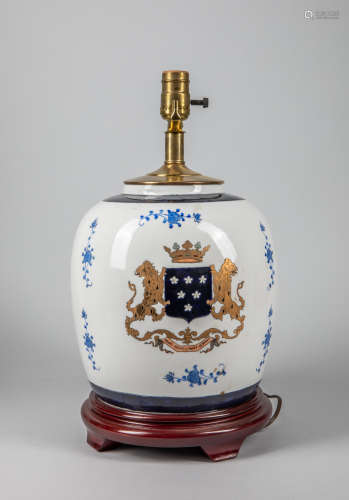 English Type Porcelain Lamp