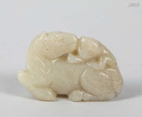 Chinese White Jade Carving