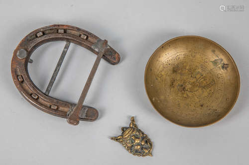 Group Asian Bronze & Metal Items