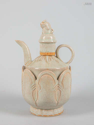 Chinese Pale Celadon Glazed Porcelain Pot