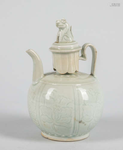 Chinese Pale Celadon Glazed Porcelain Pot