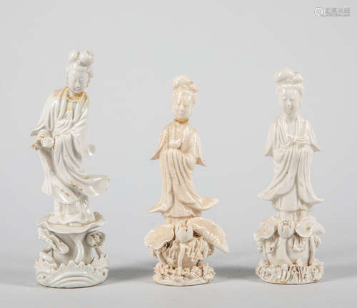 Group of Chinese Old Dehua Porcelain Figures