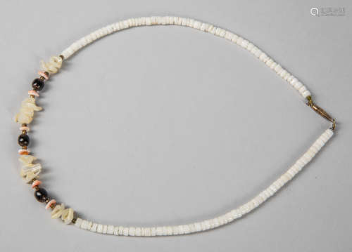 Collectible Carved Heishi Shell Necklace