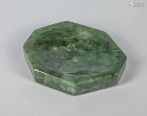 Large Chinese Spinach Jade Ink Stone