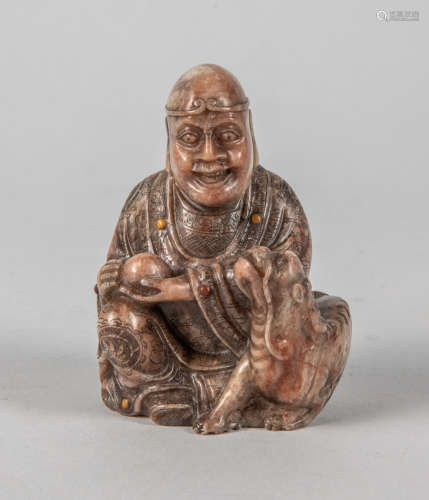 Chinese Carved Shoushan Stone Figure