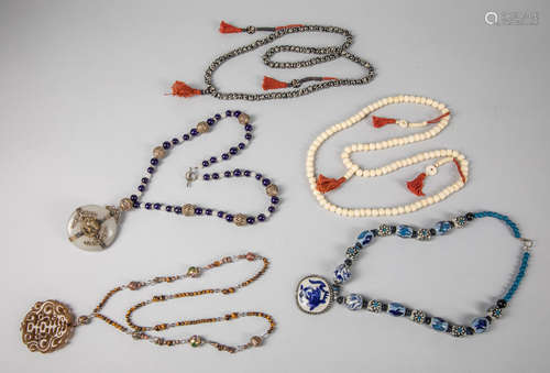 Group of Chinese Export Necklace