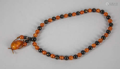 Decorated Amber Necklace